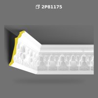 Polyurethane Ornate Arch Patterned Cornice Molding