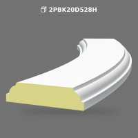 Curved Polyurethane Handrail Profile for Balustrades