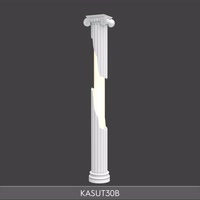 Polyurethane Illuminated Column with Ionic Capital Decor