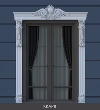 Polyurethane Decorative Door Surround and Pediment Set