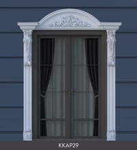 Polyurethane Classical Entrance Portal and Door Surround Set