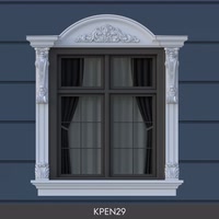 Polyurethane Classical Window Surround and Pediment Set