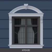 Polyurethane Arched Exterior Window Surround Trim