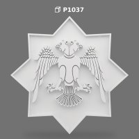 Polyurethane Double-Headed Eagle Relief Wall Panel