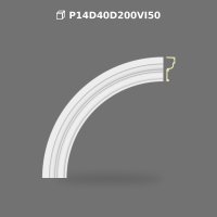 Polyurethane Curved Arch Moulding Trim 9x126 cm